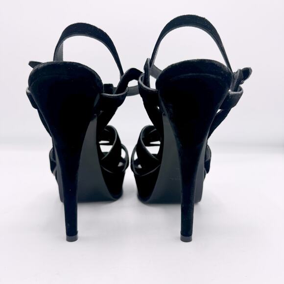 YSL Yves Saint Laurent Velvet Tribute Heels - Picture 5 of 15